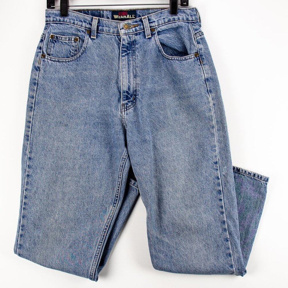 Vintage 1980s Women's Size 14 Jeans High Rise Straight Leg 100% Cotton WearAll